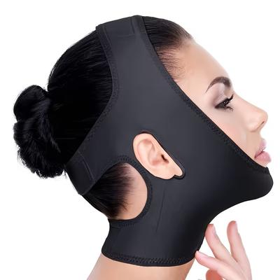 Ремешок для коррекции фигуры V-Line Face Shaping Strap, компрессионная лента для подтяжки подбородка и похудения, дышащая ткань, невидимые швы, неароматизированный инструмент для контурирования лица