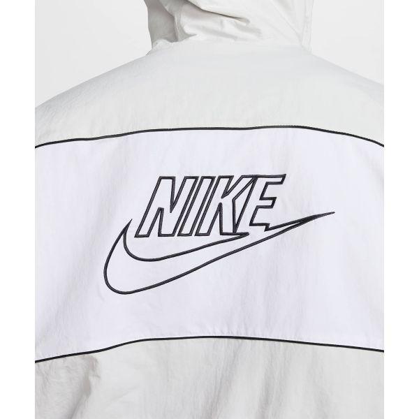 Nike Клубная повседневная легкая куртка с капюшоном свободного кроя для мужчин, куртки, фотонно-серая, белая HJ2013025