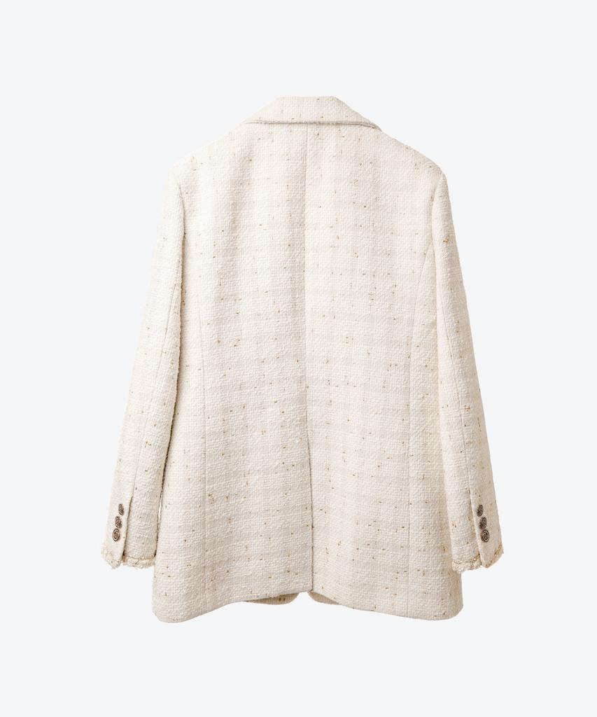 Untage Untage Boucle Tweed Blazer[White(Woman)]_Uto-Fb41