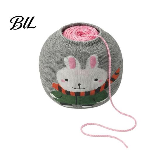 Rabbit Design Yarn Holder Ball Storage Sleeve, Cartoon Design, Reusable Soft Fabric Wool Protector Crochet Thread Holder, Dust Proof Organizer