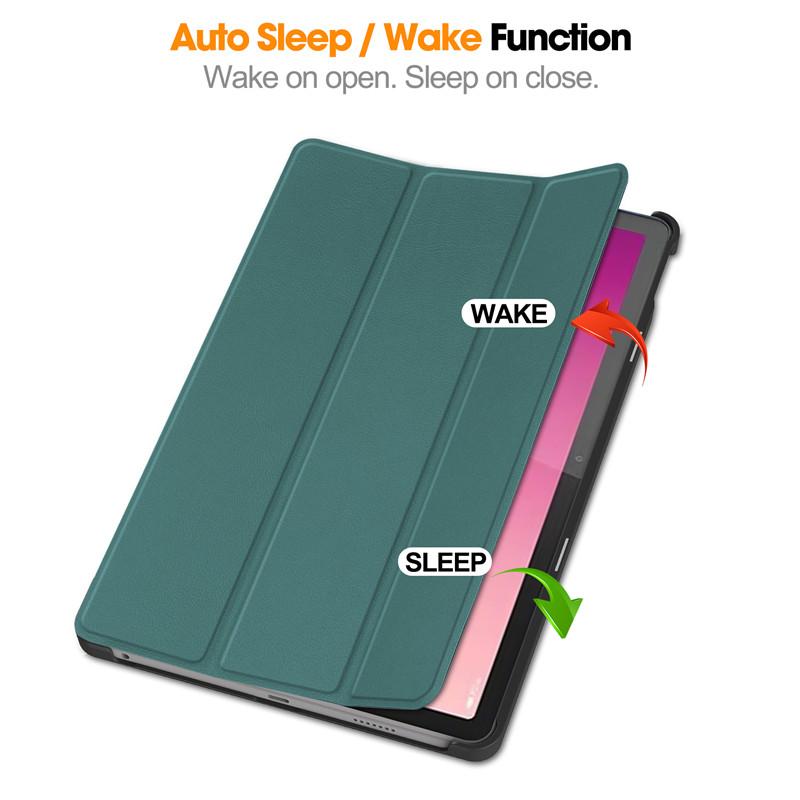 Flip Leather Case for Lenovo Tab P12 Case 12.7 Inch 2023 Tri-Folding Stand Magnetic Smart Folio Cover for Lenovo Xiaoxin Pad Pro 12 7 12.7 Case