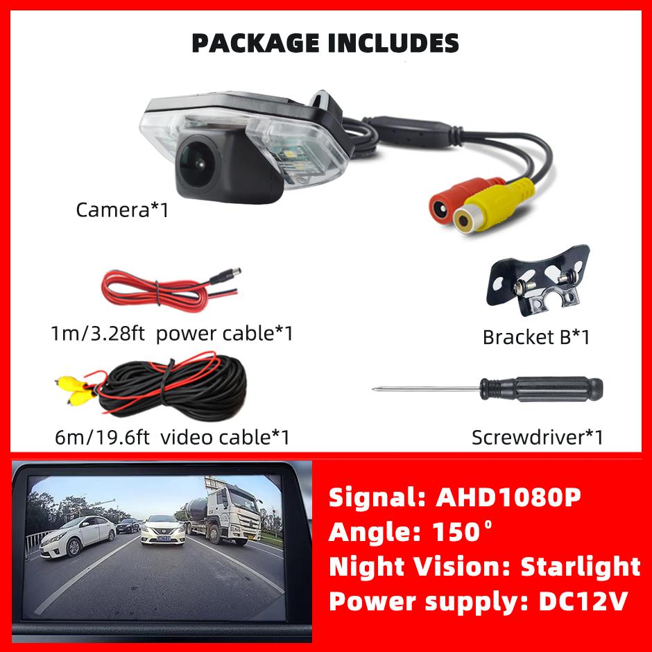 Камера заднего вида Starlight Night для Honda Pilot Accord Civic EK FD Odyssey Acura TSX, AHD1080P или 720P CVBS