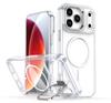Новая модель подходит для чехла для мобильного телефона iPhone17Pro Max, Apple 16Pro, прозрачный чехол с магнитным держателем, яркий цвет.
