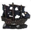 Fish Tank Ornament Resin Artificial Boat Rockery Aquatic Decoration Fishing Simulation Broken Boat Aquarium Landscaping Shelter