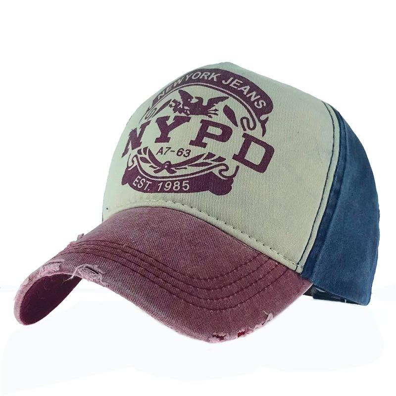 Бейсболка с козырьком Alphabet NYPD Outdoor, хлопковая полицейская кепка с козырьком