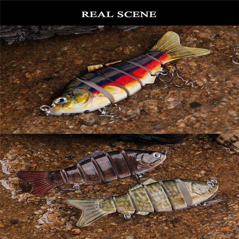 FTK 1 шт., 8,4 см-19 г, 6 секций, многосекционная приманка для мелкой рыбы, приманка для плавания, приманка для барракуды