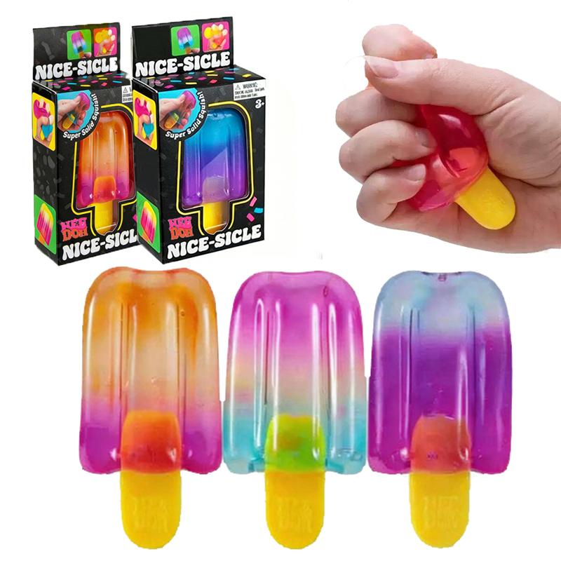 Needoh Fuzz Nice Cube Медуза Игрушка-антистресс Мягкий Медведь Кролик Анти-Стресс Снятие Стресса Давление Сувенир Сенсорный Нетоксичный