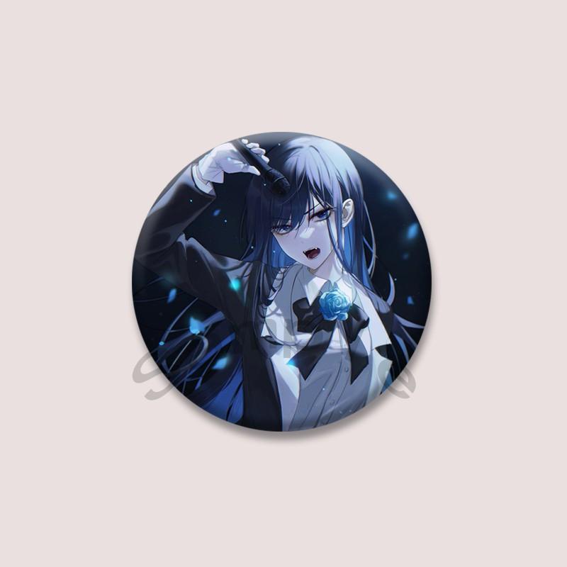Ado Kyogen X Uta Soft Button Brooch Lapel Pins Cartoon Idol Badge Bag Clothes Decor Accessories Fans Collect Jewelry Gifts