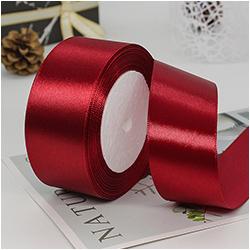 100% Polyester Single Face Satin Ribbon Roll 38 mm 1.5 Inch Custom Printed for Decoration and Wrapping