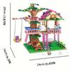 Город мечты Дом на дереве дружбы Замок принцессы Конструктор Вид улицы Серия для девочек Кирпичики для дома Модель Сборные игрушки Ребенок