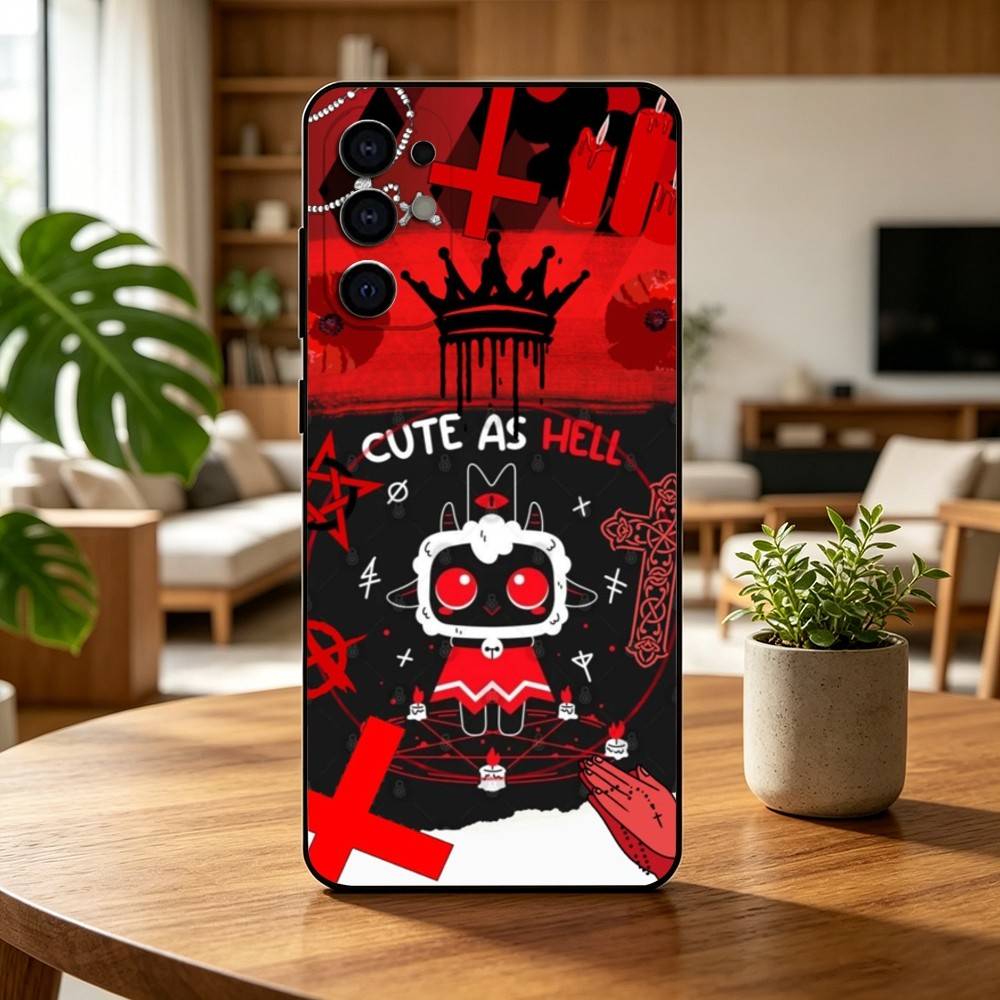 Game Cult of the Lamb Gift Phone Case For Samsung S25,S24,S21,S22,S23,S30,Ultra,S20,Plus,Fe,Lite,Note,10,Black Cover