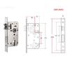 Silent Door Lock Cylinder Security Mechanical Lock New Door Lock Body  Door