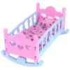 2-in-1 Doll's Cradle with Pillow and Blanket Doll Accessories