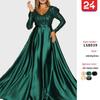 2025 European & American Women's Deep V Evening Gown