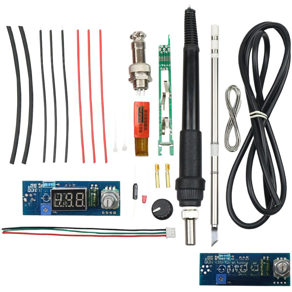 Паяльная станция STCT12 DIY-комплект с цифровым контроллером температуры и жалом T12 K для точных паяльных работ