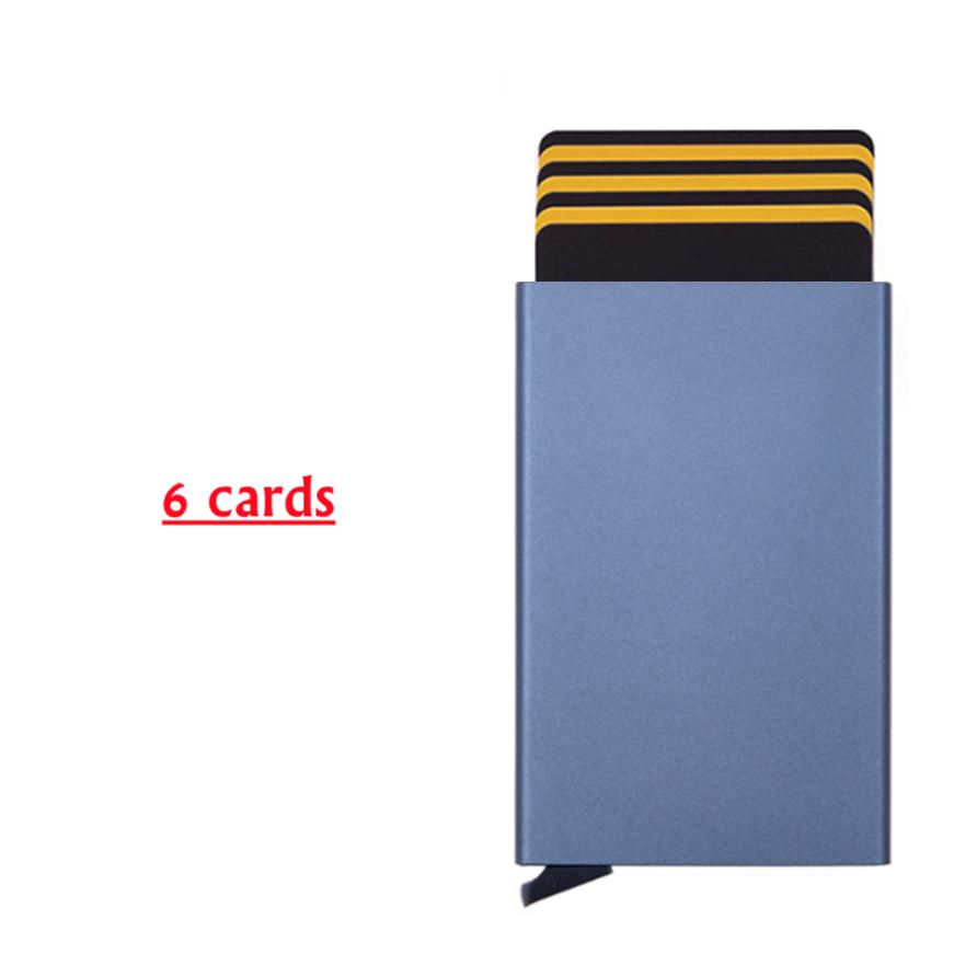 Large Capacity 6/10 Cards Holder, Men High Quality Credit Card Holder, Slim Card Case Anti-theft-RFID Auto Pop Up Travel Thin Wallets for Men