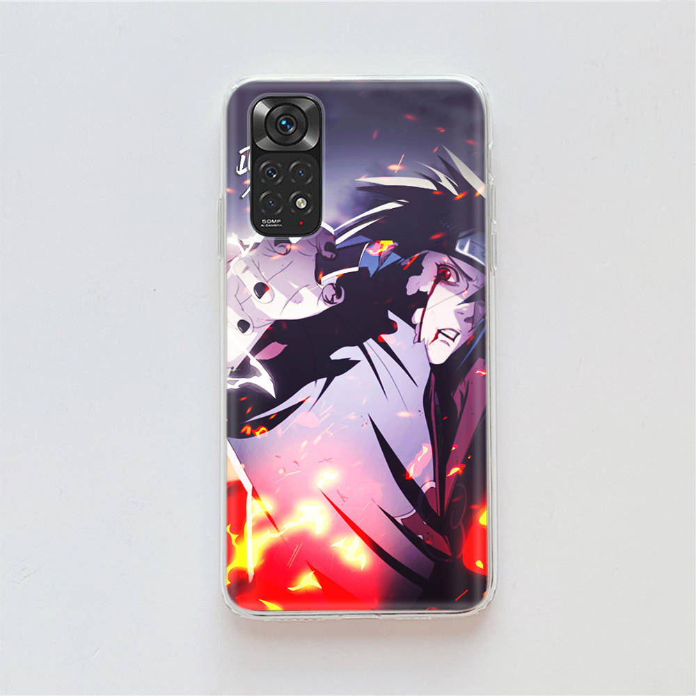 Чехол DT32 Naruto Sasuke для Samsung A04 A14 A23 A34 A54 M23 M33 M52 M53 Realme 10 9 C30S C35 C55 VIVO Y02S Y21 Y33S Y51 X80 Pro Прозрачная крышка