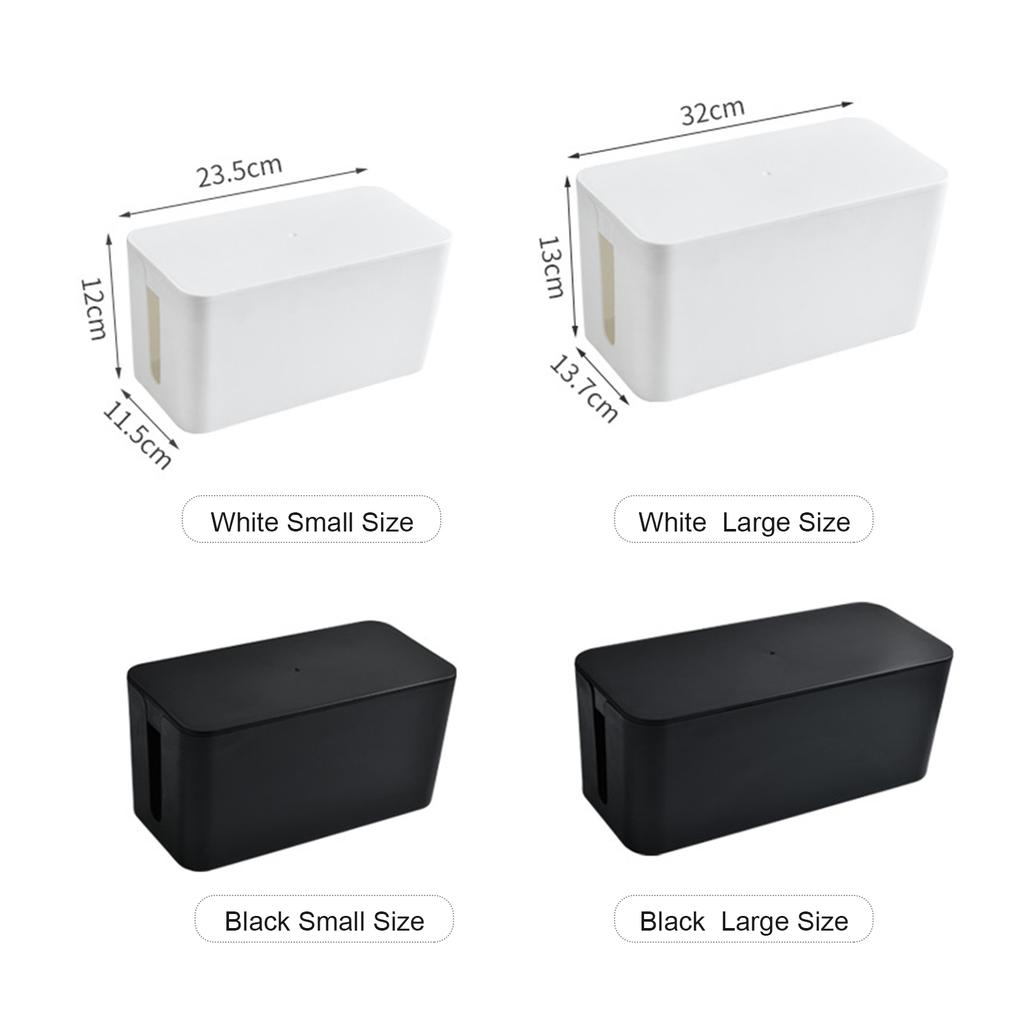 Ящик для хранения удлинителя, простой настольный ящик для хранения проводов домашнего использования