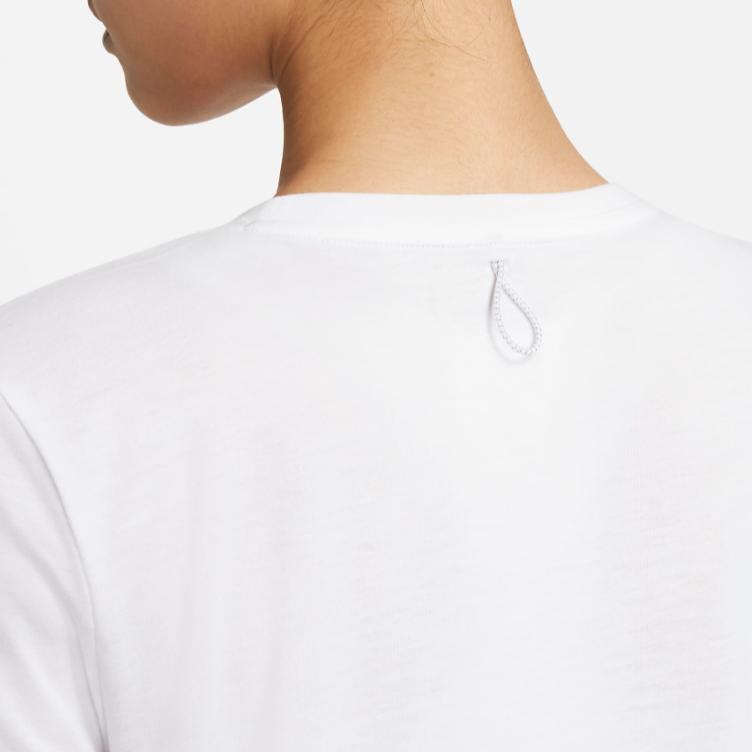 Nike Женские футболки с короткими рукавами и светоотражающим логотипом Run Division, белые DC4324-100