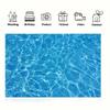 1 piece, 2D flat blue water ripple photography background, suitable for birthday parties, pool parties and studio decoration, ws