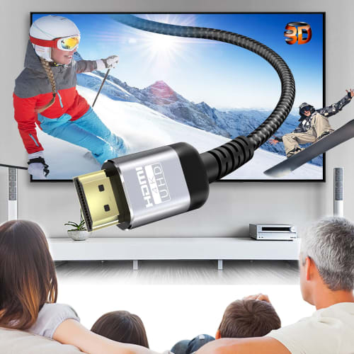 HDMI Cable 3M 4K 60Hz 18Gbps High Speed ??HDMI Cable 2.0 (Standard) & 4K 2K 1080p/2160p HDR 3D HDCP2.2 Ethernet ARC (Audio Return Channel), Compatible