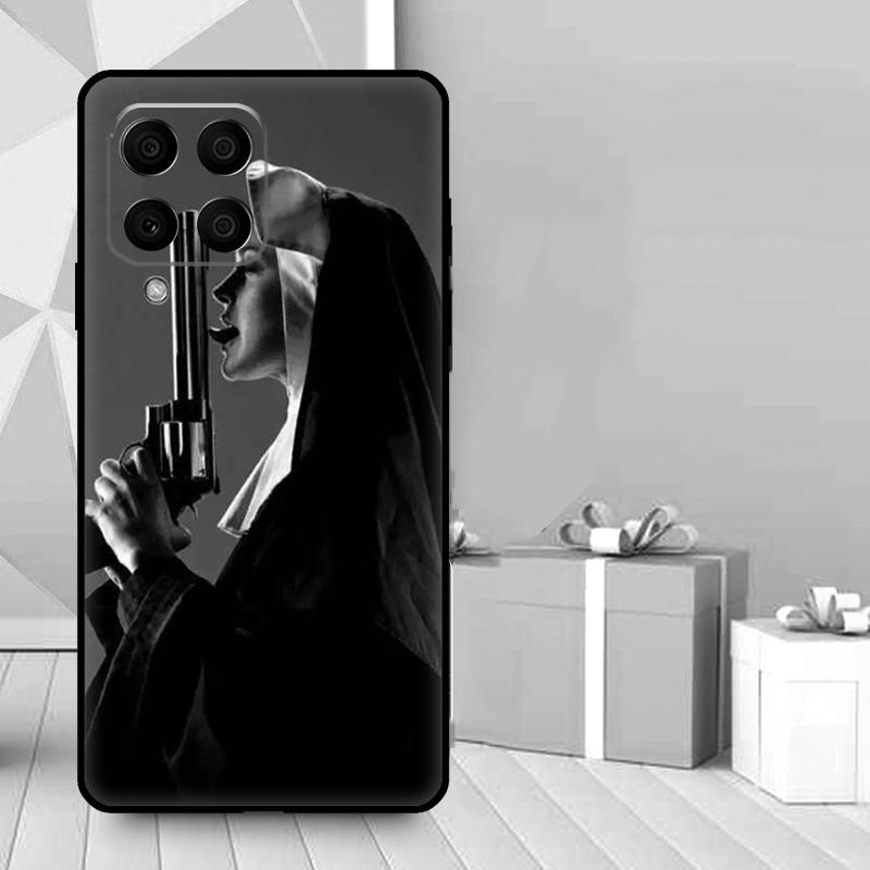 Чехол-поцелуй сестры-монахини для Samsung Galaxy M06 M11 M31 M14 M34 M54 M12 M32 M52 M15 M13 M16 M36 M56 M53 M35 M55