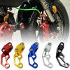 Red Motorcycle Bikes Oil Pipeline Brake Line Clamp Protector Rustproof-Fashion