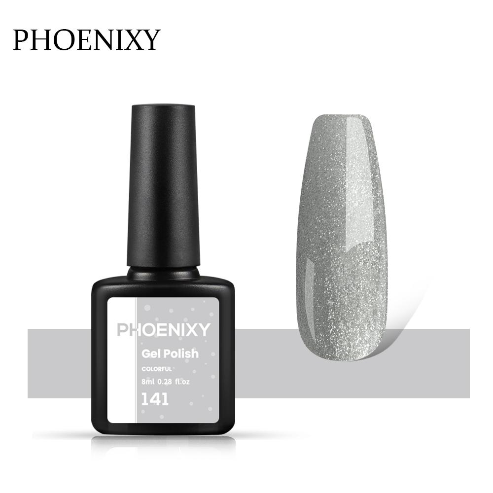 PHOENIXY, 60 цветов, гель-лак для ногтей, долговечный гель-лак, верхнее базовое покрытие, полуперманентный гель-лак, дизайн ногтей «сделай сам»