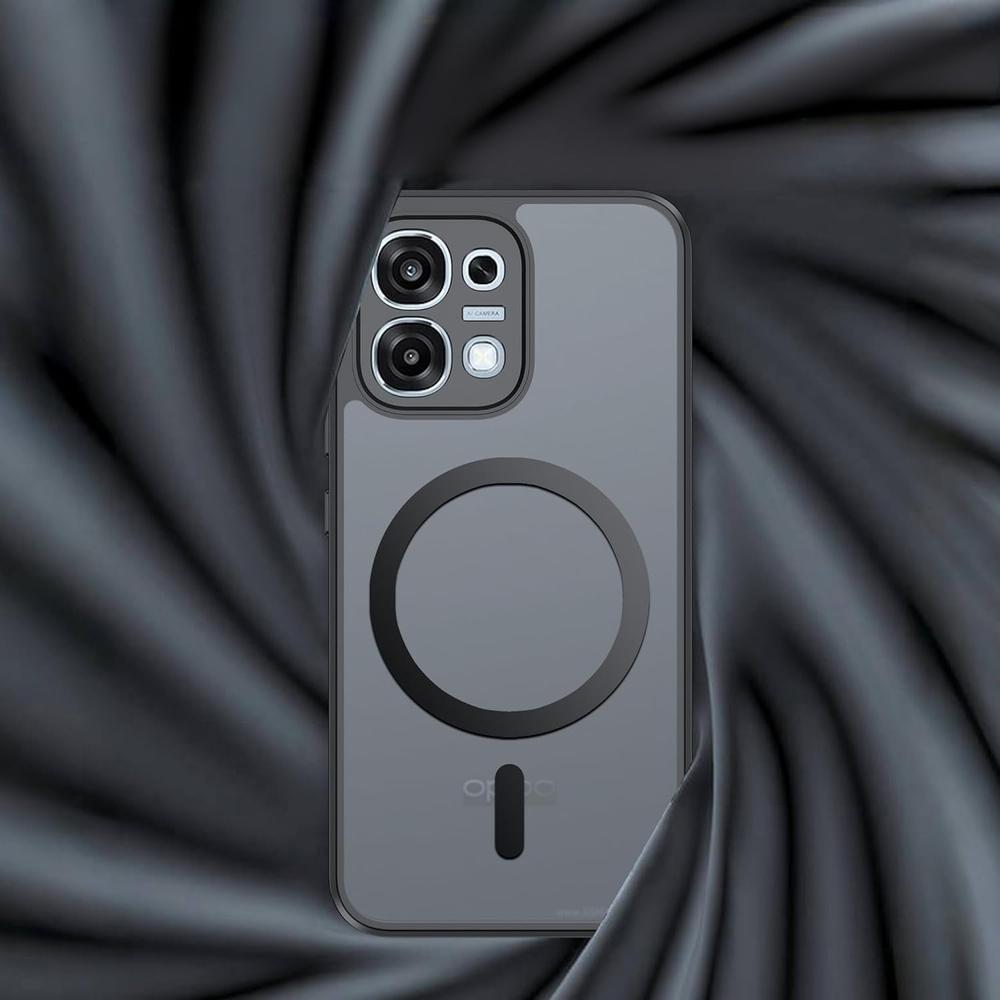 Case for Oppo A6 Pro 5G, for MagSafe, ERBORD Matt Case, black