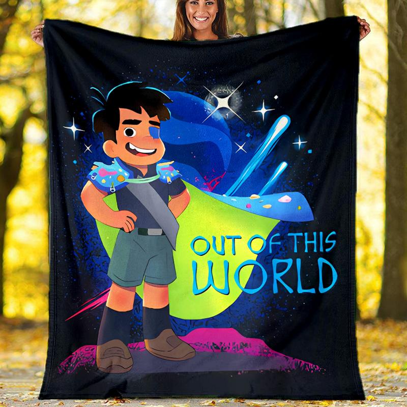 Elio Ooooo & Glordon printed throw blanket—lightweight,soft,warm;versatile blanket for all seasons—perfect as &air-conditioning throw,nap blanket