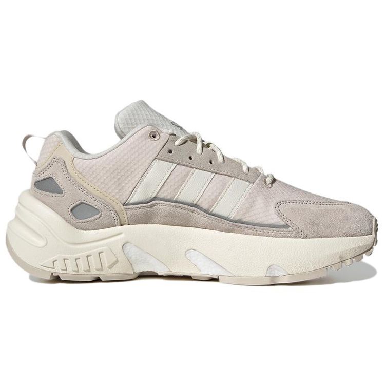 Adidas Originals ZX 22 Boost Удобные Прочные Низкие Кроссовки для Бега с Круглым Носком Унисекс Бежевые GX2038