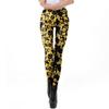 New Halloween Digital Printed Trousers, Pumpkin Pattern Printed Leggings, Elastic Leggings