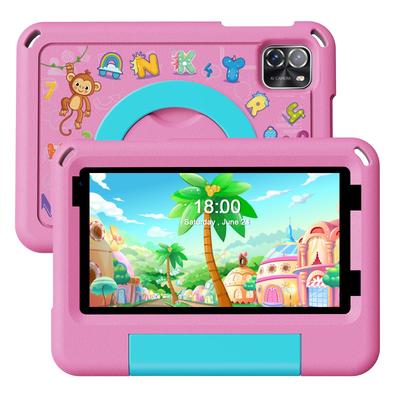 Планшет TAB 7 Pro Android 14 Kids Space YouTube Kids Тысячи Образовательных EVA 8 ГБ ОЗУ 64 ГБ ПЗУ 3500 мАч Идеально для Мальчиков и или Подарки на Выпускной Детский