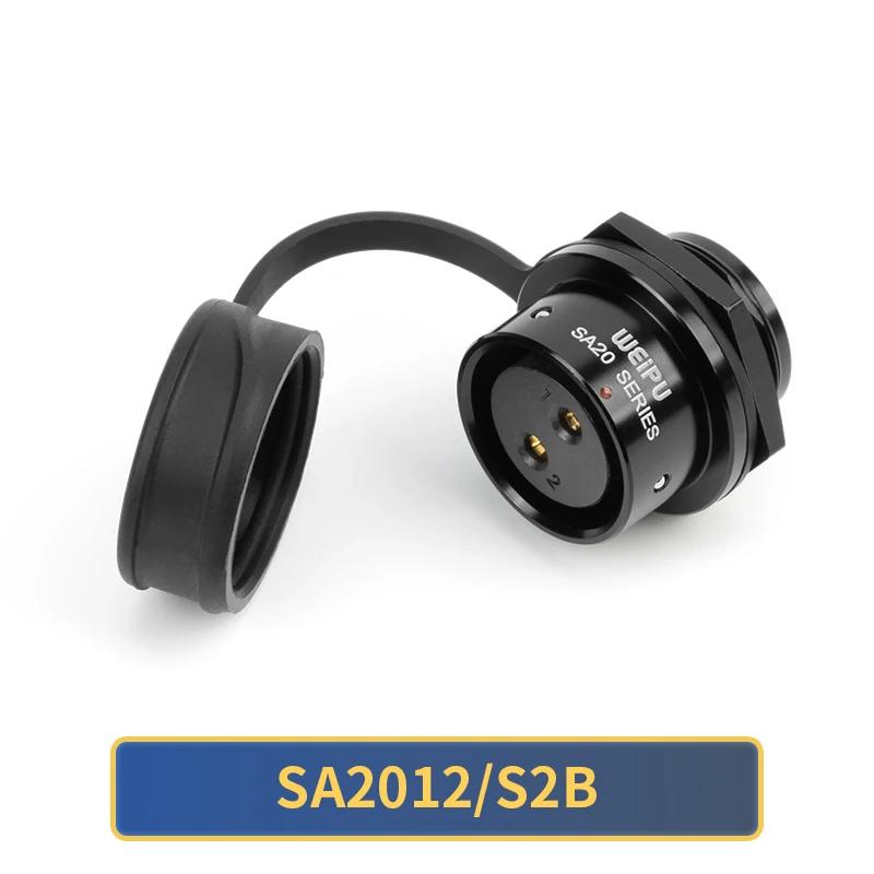 WEIPU Waterproof Power Connector SA20 Series 2-15 Pin Male Plug Female Socket Panel Mount Aviation Connector Electrical Systems