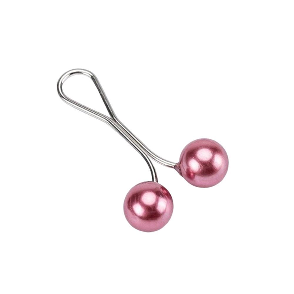 High Quality U-Shaped Pearl Brooch Fixed Straps Adjustable Collar Clip Scarf Pin Anti Slip DIY Sewing Brooches Dress Decoration