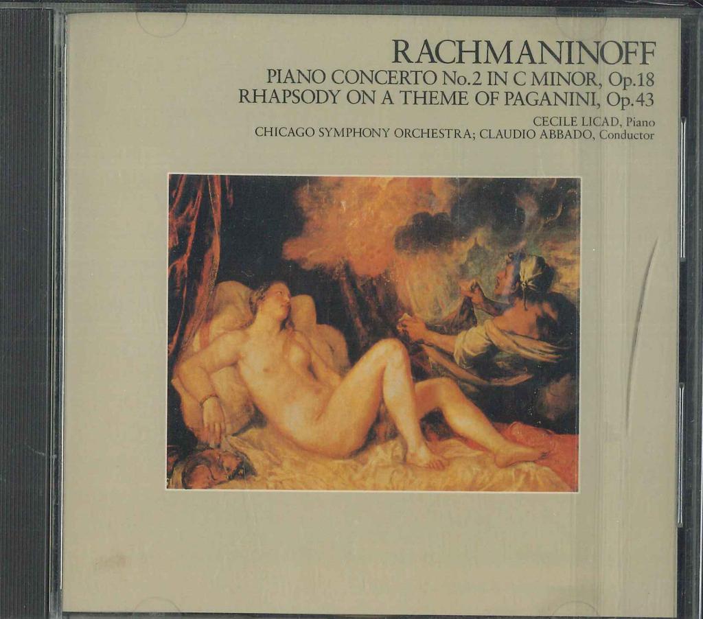 CD RACHMANINOFF , RICCARDO/ABBADO - Rachmaninoff: Piano Concerto No. 2 FDCA357 CBS SONY 1985 Japan Classical Used