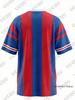 Summer New Stripe England Print T-shirt For Women Short Sleeve Patchwork V-Neck Tees Sports Football Jersey Y2K Oversized Tops