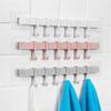 Plastic Wall Hanging Hooks Key Holder Wall Door Clothes Hanger Rack for Bathroom Organizer Save Space Rack