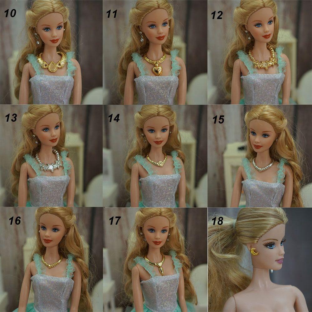 Кукла для маленьких девочек, подарок, игрушки, ожерелья, короны, браслет, ювелирные изделия, одежда, аксессуары, серьги для вечеринки