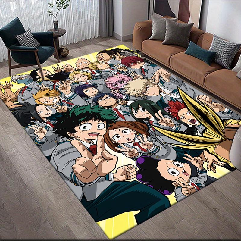My Hero Academia UA High All Characters Area Rug, MHA Fan Soft Carpet, Great Gift.chl