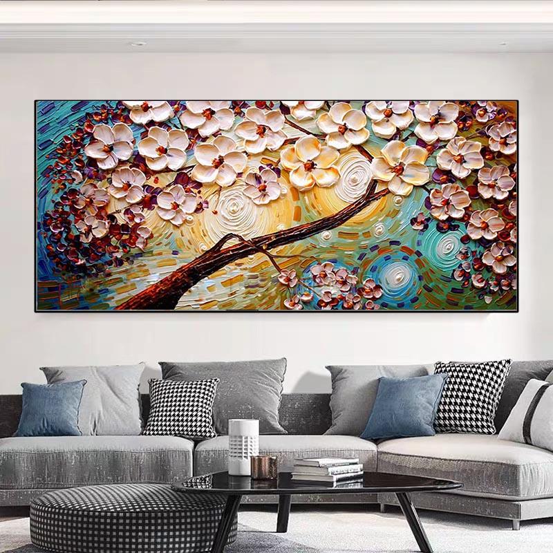 Абстрактное богатое дерево, скандинавские постеры и принты, акварель, холст, живопись, настенные художественные картины для гостиной, домашний декор, Куадрос