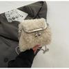 Niche Lamb Furry Bag Женская новая осенне-зимняя сумка с плюшевой текстурой через плечо Сумка-цепочка Изысканная маленькая сумка с мехом