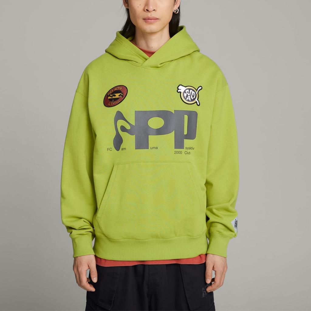 Puma X PERKS AND MINI Толстовки Женские Зеленое яблоко С капюшоном Умеренные Другое 622677-78