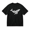 Men's Comfy Classic T-Shirt Whale Shape MAMA Creative Design Tee Black Cotton