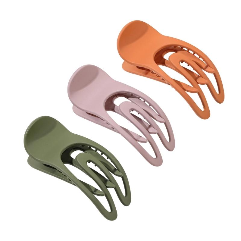 3 шт. Матовый зажим для волос, сильный захват, заколки, большой зажим-краб для волос для женщин, девушек, тонких, редких волос, аксессуары для укладки