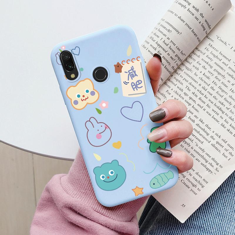 Чехол Сердце Цветок Для Redmi Note 7 7S Pro Телефон Милый Силиконовый Ударопрочный Мягкий Чехол Для Redmi Note 8 9 Корпус Мультяшный Девочки Обложка
