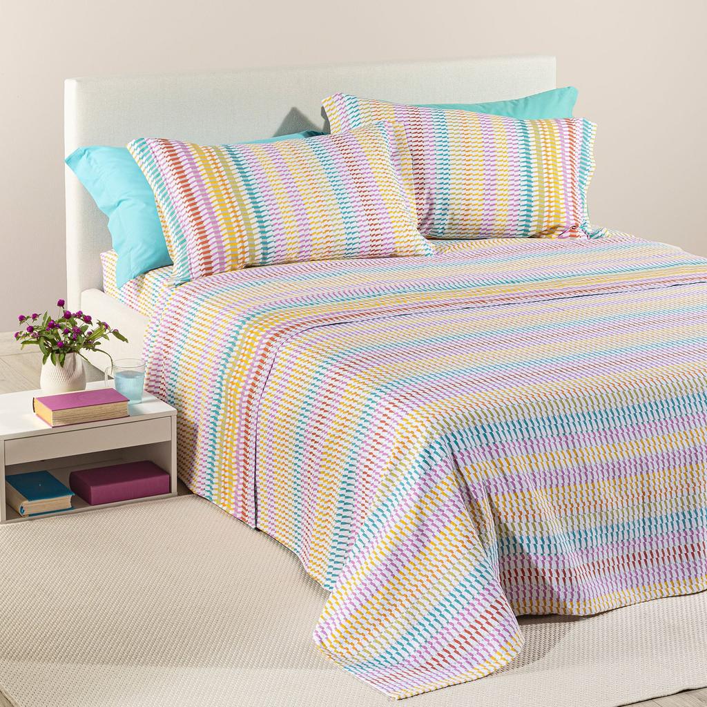 Copriletto Estivo Astrid Fior di Cotone in Cotone Piquet