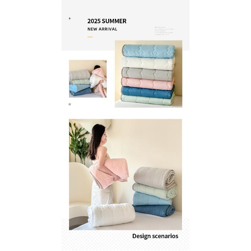 Высококачественное охлаждающее одеяло, холодная ткань поглощает тепло тела, мягкое кондиционирующее одеяло, гладкое легкое летнее одеяло