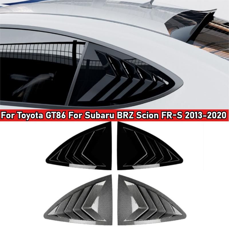 Car Rear Window Louver Trim Cover For Toyota GT86 For Subaru BRZ Scion FR-S 2013- Triangle Shutter Body Kits Car Accessories