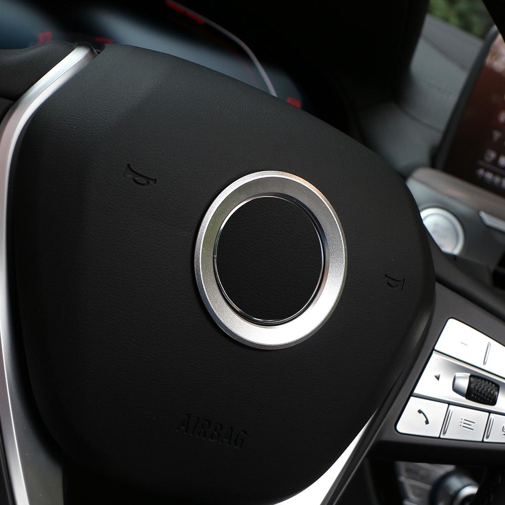 Наклейка на руль автомобиля Алюминиевый круг Логотип Накладки Крышка для BMW 1 2 3 5 Серии X1 X3 X5 X6 E36 E39 E46 E30 E60 E90 E92 F30